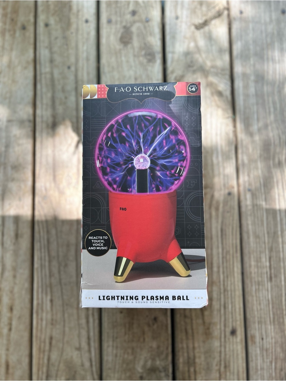 Red Lightning Plasma Ball